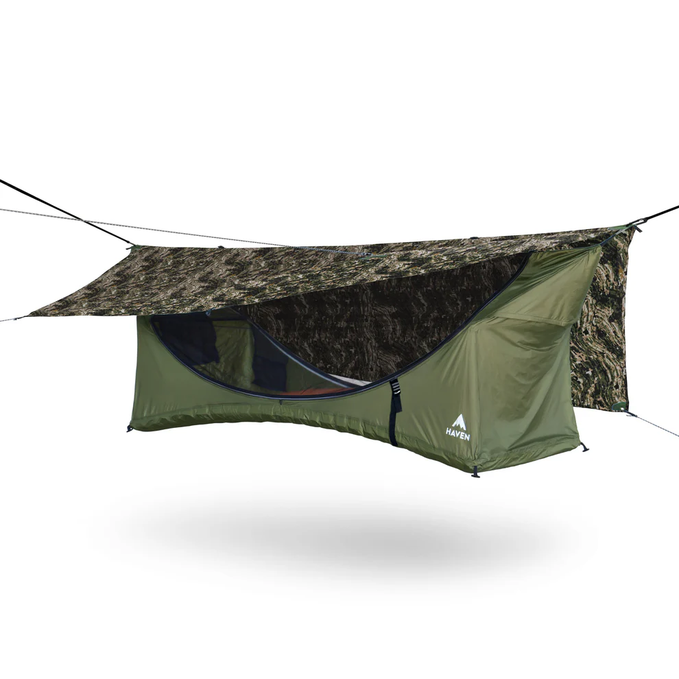 Haven XL Tent + sleeping mat, an integrated system that provides everything you need for comfortable outdoor sleep.