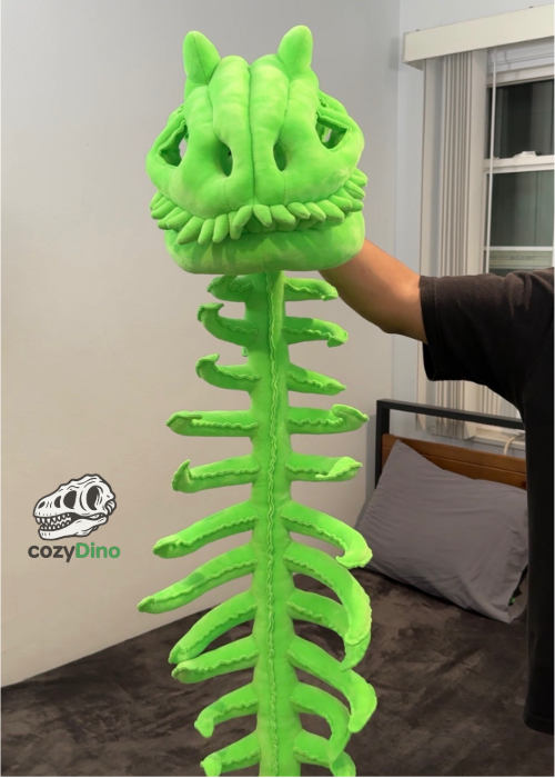 Dinosaur bone plush toy