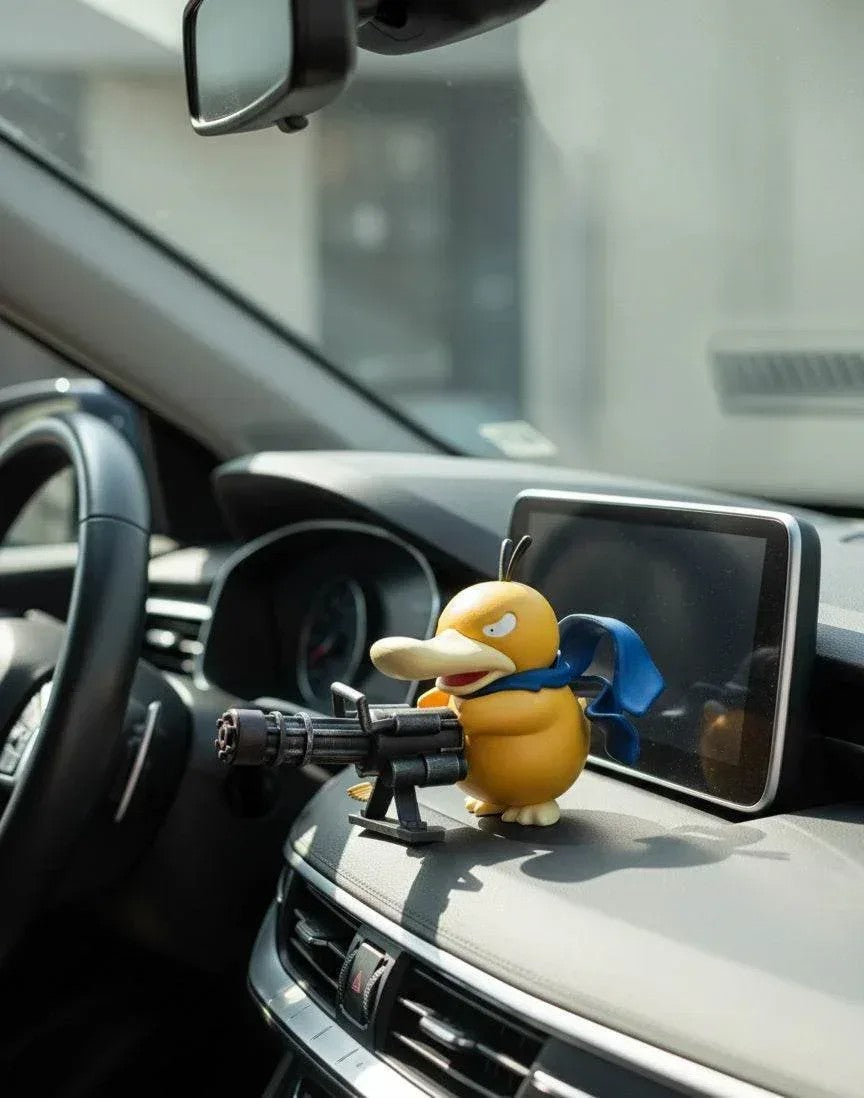 Pokemon Psyduck Gatling Gun Car ornaments