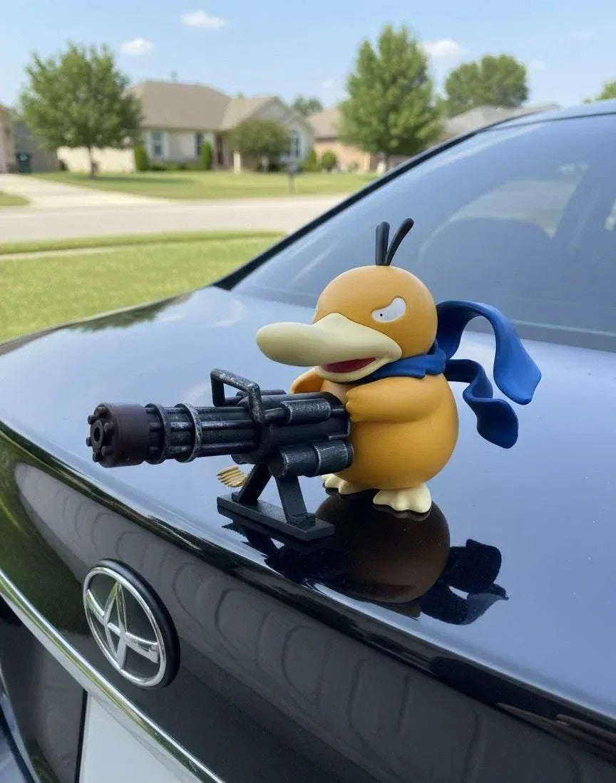 Pokemon Psyduck Gatling Gun Car ornaments