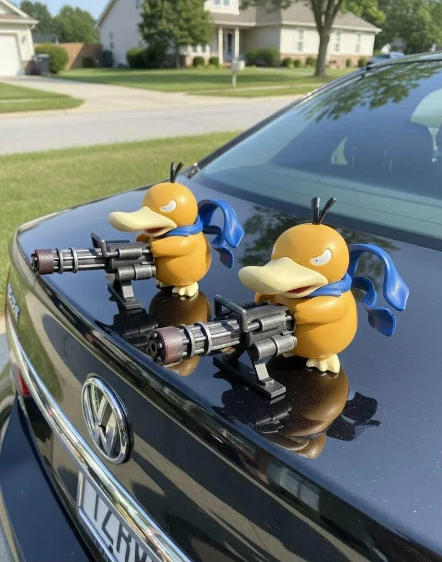 Pokemon Psyduck Gatling Gun Car ornaments